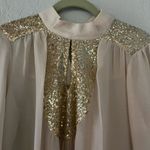 potter's pot Gold/cream sequin blouse Photo 1