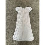 Vintage Miss Elaine Short Sleeve Long Pink Nightgown Nylon Dress Flowers Size M Size M Photo 2