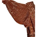 Mac Duggal  5538 Butterfly Sleeve Sequin Copper Dress Size 6 New w/ Tag MSRP $598 Photo 10