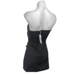 NEW Mango MNG Black Strapless Tube Bandeau Overlay Mini Bodycon Dress Size S Photo 1