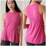 Athleta  Pink Air Out Cinch Tank‎ Top Size Medium Photo 9