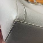 Love moschino  Chain Shopper Tote Bag Purse Taupe Light Grey Photo 9