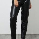 Joseph Ribkoff Faux Leather Slim Fit Pull On Pants Size 22 NWT Black Photo 0