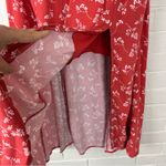 Abercrombie & Fitch  Red Floral Midi Skirt Size XSP Photo 5