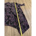 Catherines Anywear by  Keyhole Midi Dress Size 2X Shark Bite Hem‎ Purple Paisley Photo 7