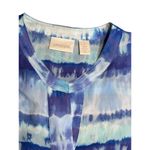 Chico's  Traveler Dress Tie Dye Blue Shift Hi Low Hem Casual Comfortable 1 Photo 5