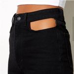 Motel Rocks Motel Denim Cut Out Black Straight Leg Jeans New With Tags Photo 2