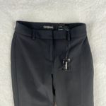 EXPRESS Dress Pants Womens 0R Black Nylon Stretch Mid Rise Skinny Leg Formal Photo 1
