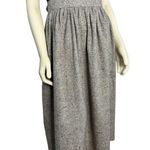 American Vintage 80's high waisted wool skirt, grey flecked black, brown xs Photo 6