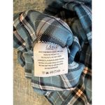 John Galt Blue Plaid Cropped Button Front Top One Size (XS / S) Photo 7