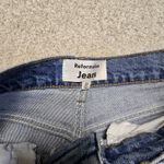 Reformation  Jeans Liza Ultra High Rise Straight Cropped Jeans Malta Sz 27‎ Photo 2