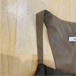 Helmut Lang leather and silk dress Y2K Photo 7