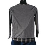Belle by Kim Gravel Women's Knit Top with Flannel Trim Photo 2