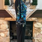 Bisou Bisou  Black and Blue One-Shoulder Dress Photo 2