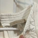 Bordeaux  White Textured Herringbone Quilted Tank Top - Size Small Photo 1