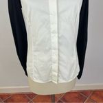 Akris  Black & White Color-block Button Down Shirt Photo 3