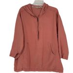Tommy Bahama  Womens Linen Blend Hoodie Half Zip Lightweight 3/4 Sleeve Size XL Photo 0
