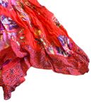 Maeve Anthropologie Grecia Ruffle Floral Chiffon Dress Asymmetrical Size 8 Women Photo 8