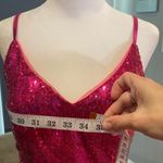 Women’s Pink Fully Sequined Mermaid Style Prom Party Dress Size XS NWOT Pink Photo 7
