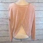 Victoria's Secret Sweatshirt Velour Foldover Back Embroidered Heart-Medium Photo 1