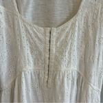 Free People Womens Boho Eyelet Babydoll Top Size M Cottagecore Romantic Flowy Photo 4