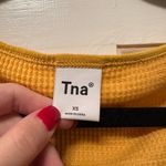 TNA Waffle Scoopneck Long‎ Sleeve Yellow Size XS Photo 2