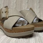 Yellow Box Adaline Platform Wedge Sandals in Taupe Photo 2