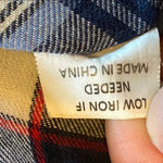 Brandy Melville  blue‎ plaid flannel New York shirt one size OS Photo 8