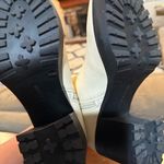 Lucky Brand Cream/ Beige Worrin Square Toe Block Heel Leather Booties Size 9.5 Photo 4