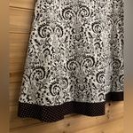 Ruby Rox Y2K  Small Brown White Paisley Polka Dot Strapless Dress Homecoming Prom Photo 2