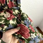 Carolart Design Vintage Teacher Dress Womens Size Medium Floral Cotton Jumper Pink Photo 5