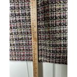 J.Crew  Pink Purple Brown Black Yellow PENCIL SKIRT Tweed Wool Blend SIZE 4 Photo 3