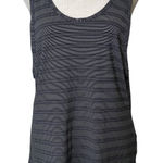 Athleta  navy blue & white pattern tank top size M Photo 0