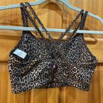 Kira Grace Criss Cross Straps Sports Bra/Yoga Top/Workout/Athletic/Athleisure M Brown Size M Photo 2