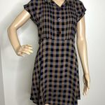 Urban Outfitters Plaid Checkered Short Sleeve Shirt Dress Photo 7