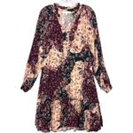 Adyson Parker Patchwork Floral Print Long Sleeve Tiered Ruffle Dress sz L Boho Photo 1