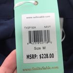 Sail To Sable  Navy Cowl Neck Button Back Dress Photo 8