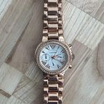 Ellen Tracy  Ladies Watch Crystals Rose Gold Stainless Bracelet Photo 3