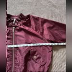 Free People  Womens Jacket Full Zip Wine Burgundy Bomber‎ Size Medium Photo 5