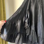 Vintage 90s Judy Knapp Black Ruffle Midi Skirt XS Photo 1