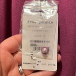 Free People  Raspberry Little Bit of Love Blouse Photo 4