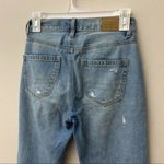 American Eagle Mom Jean High Rise Distressed Busted Knee Womens Size 00 Photo 7