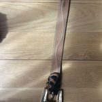 Vintage Cheetah print waist leather belt xs Black Photo 1