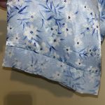 Oscar de la Renta  Pink Label Women’s Blue Floral Short Robe Sz Med Photo 3