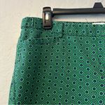 Laundry by Shelli Segal green and navy geometric print Bermuda shorts size 14 Photo 1