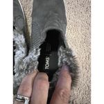 Toms  Size 7 Bryce Slip On Women shoes Fur Lines Grey Suede Photo 2