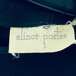 Vintage Elinor Porter Black Elbow Sleeve Dress S Photo 5