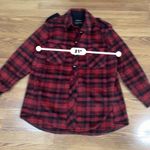 DUNDAS x REVOLVE Red Grunge LONDON OVERSIZED SHIRT small Photo 4