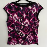 Bob Mackie Wearable Art Beautiful Abstract Colorful Top Size M Photo 8