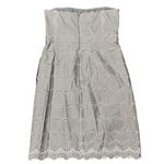 J.Crew 100% Cotton Strapless Eyelet Babydoll Mini Dress Scalloped Pockets Size 0 Photo 5